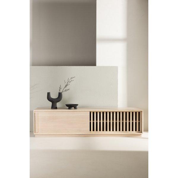 Lugo TV-stativ - Hvitvasket