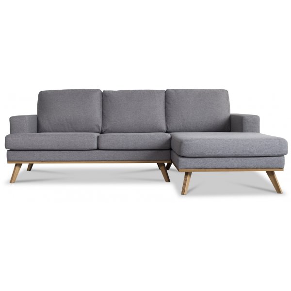 Ventura 2-seters sofa med pen ende - Lysegr