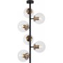 Fasettert taklampe 10450 - Sort/antikk