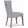 Victoria spisegruppe, rundt spisebord 120 cm med 4 stk. Tuva Kate stoler - Hvit/brunbeiset