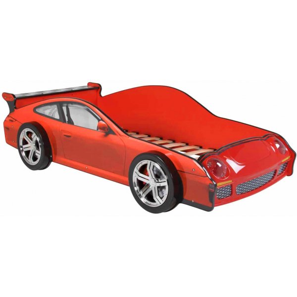 Barneseng sportbil 911 med belysning - Rød Barneseng sportbil 911 med belysning - Rød