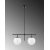 Rosenrd taklampe 10755 - Sort/hvit