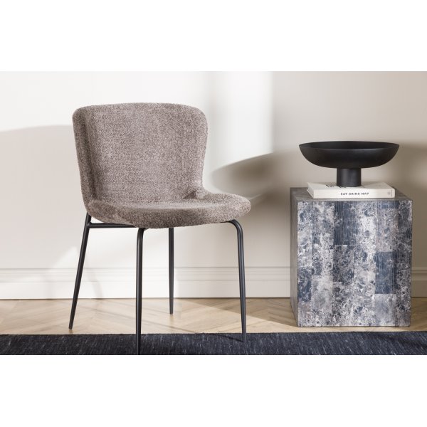 Modesto spisestol - Brun boucle Modesto spisestol - Brun boucle