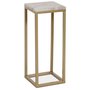 Accent nattbord/pidestall 65 - Matt messing / beige