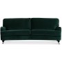 Kvarsebro Howard 3-seter hjrnesofa - Mrkegrnn (Flyel)