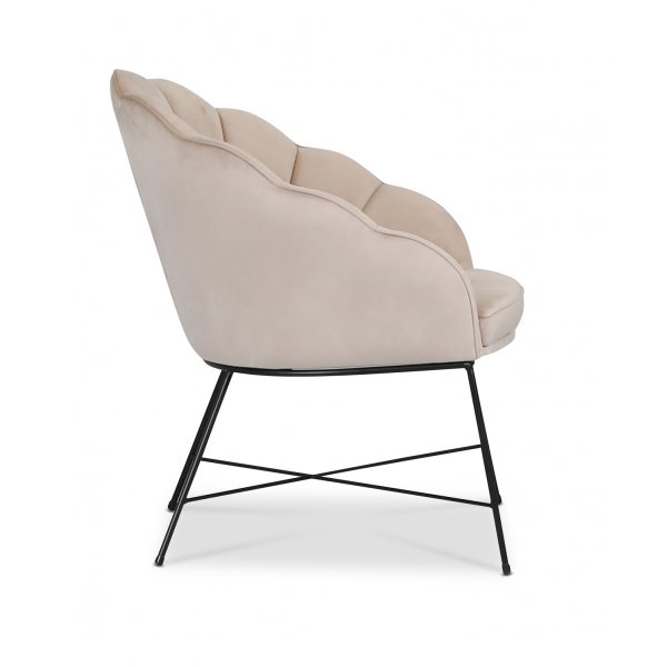 Mirò lenestol - Beige fløyel Mirò lenestol - Beige fløyel