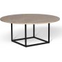 Dexter rundt salongbord 105 cm - Metall / Brun beige empradore stein