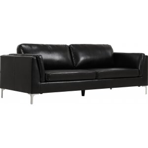 Cansas 3-seters sofa - Sort + Tekstilrens for mbler