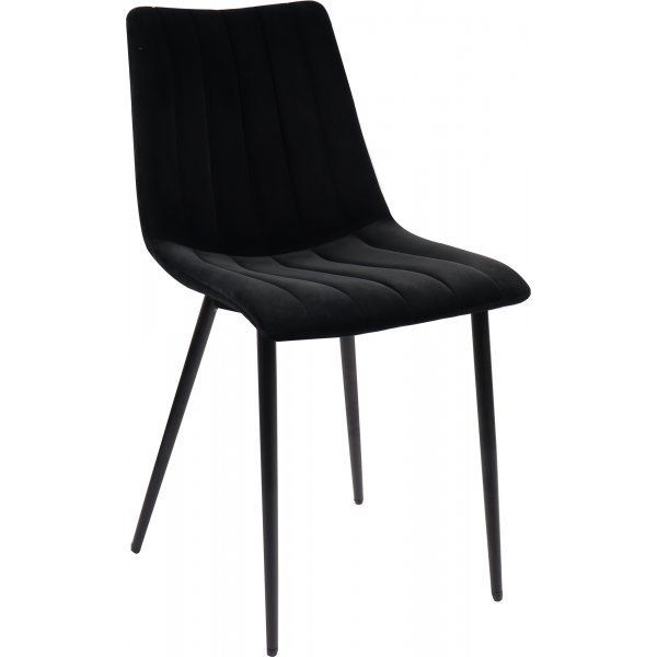 Kayla stol - Svart fl�yel