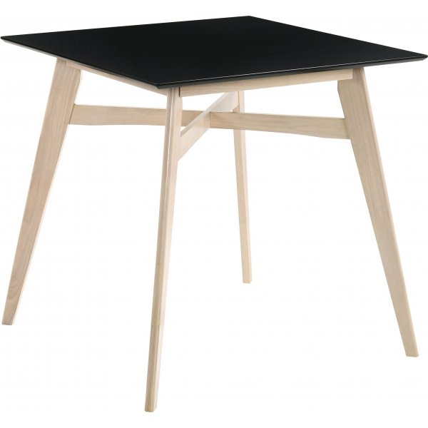 Barbord inkludert 2 barkrakker - Hvitvasket/svart