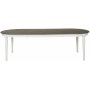 Alexandra ovalt spisebord uttrekkbart 160-260 cm - Hvit/gr vintage + Flekkfjerner for mbler