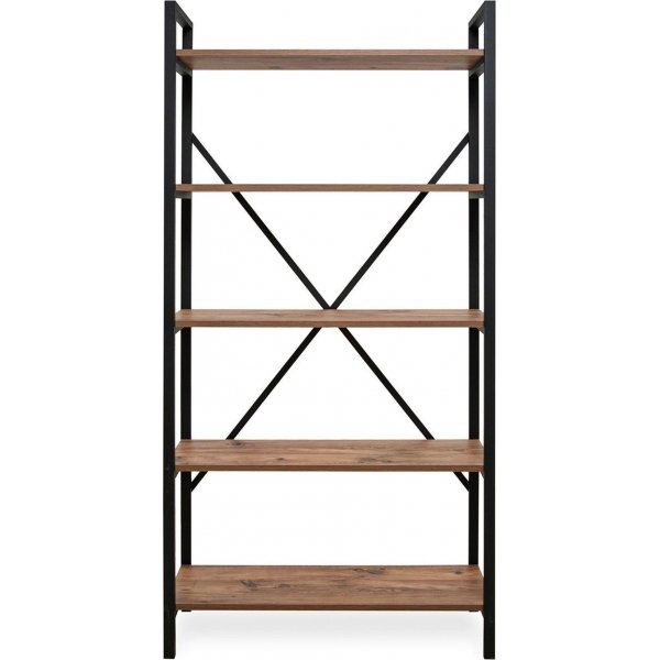 Athena bokhylle - Furu/svart Athena bokhylle - Furu/svart