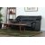 Dominic 2-seters sofa i sort kunstskinn + Flekkfjerner for mbler