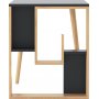 Sally skrivebord 120x60 cm - Antrasitt/eik