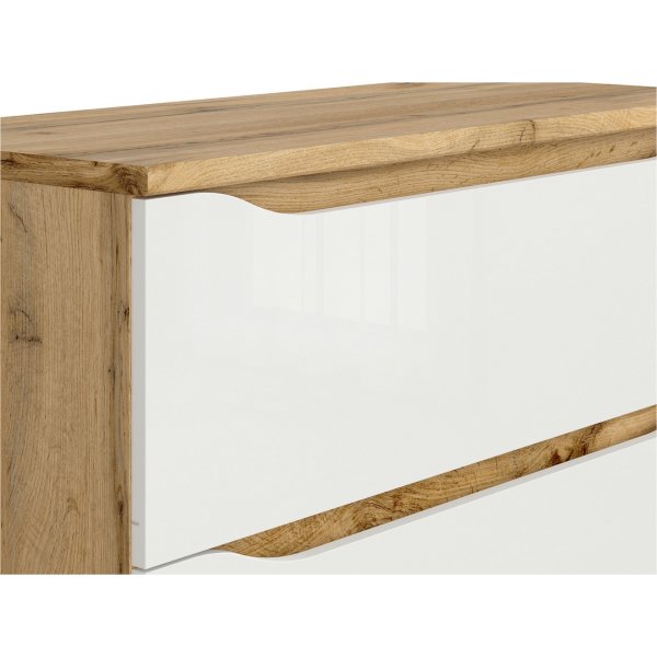 Nuis kommode - Wotan eik/hvit