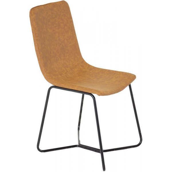 Spisestol Montego - Svart / Brun PU