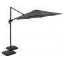 Corsica hengeparasoll i m�rkegr� - �350 cm + Tekstilbeskyttelse for utem?bler
