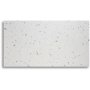 Terrazzo sofabord 75x75cm - Bianco Terrazzo & underdel Star krom