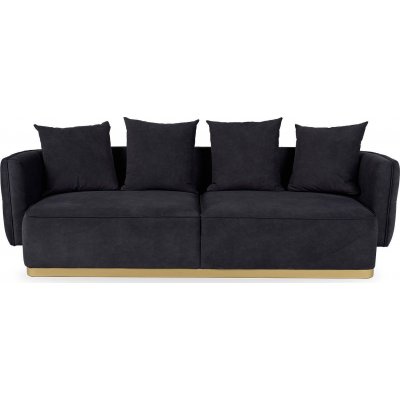 Queen 3-seters sofa - Svart