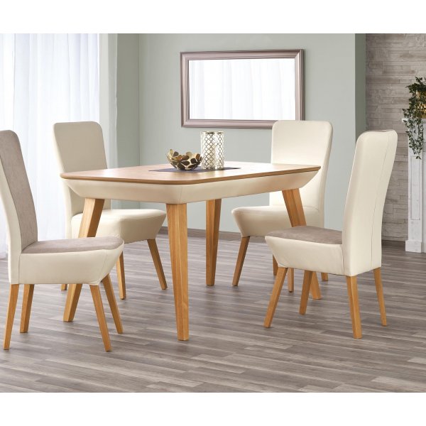 Wilbur spisebord uttrekkbart - Beige/honning eik