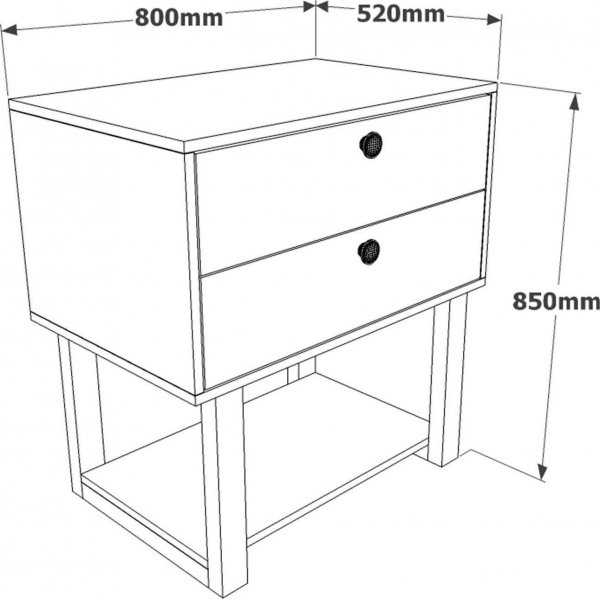 Marken kommode - Barokk/antrasitt Marken kommode - Barokk/antrasitt