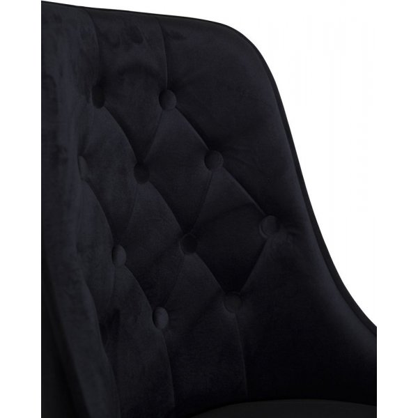 Spisestol Zeus - Svart Fløyel Spisestol Zeus - Svart Fløyel