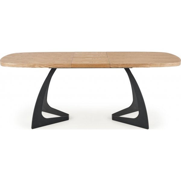 Blackhaven spisebord 90x160-200 cm - Eik/sort