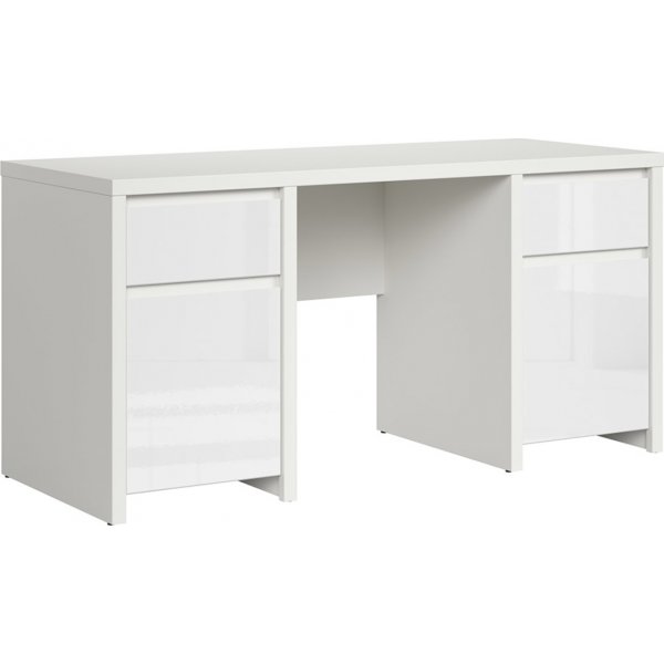Caspian skrivebord 160 x 65 cm - Blank hvit