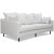 Gotland 3-seter buet sofa - Off-white lin