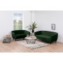 Felicia 2-seter sofa - Skogsgrnn (Flyel)
