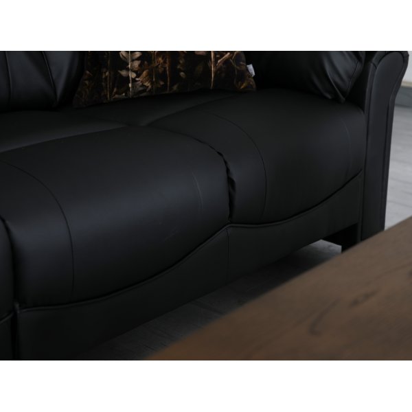Peiking hjørnesofa - Svart kunstskinn + Tekstilrens for møbler Peiking hjørnesofa - Svart kunstskinn + Tekstilrens for møbler
