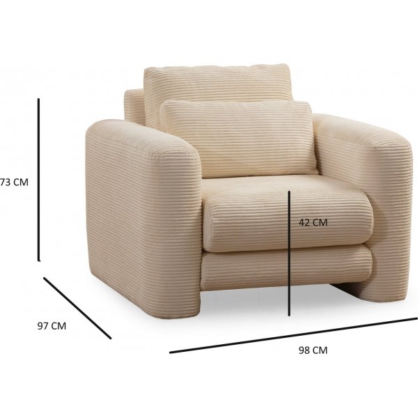 Suzy lenestol - Beige