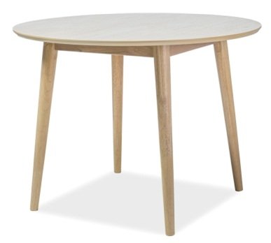Nelson spisebord, 90 cm - Eik - Ovale & runde bord, Spisebord, Bord