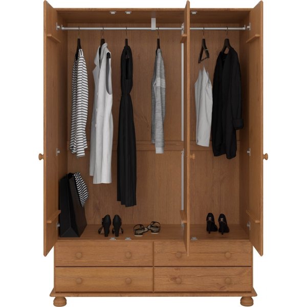 Richmond garderobeskap med 3 dører - Brun Richmond garderobeskap med 3 dører - Brun