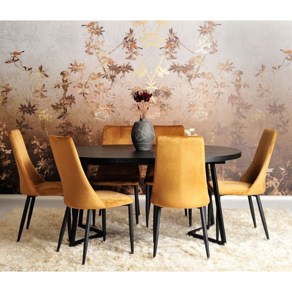 Wendi spisebord - Svart askfinér Wendi spisebord - Svart askfinér