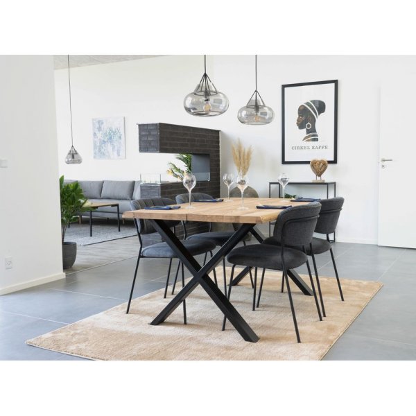 Alicante spisestol - mørkegrå / svart Alicante spisestol - mørkegrå / svart