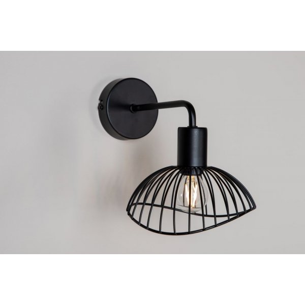 Netthult vegglampe - svart Netthult vegglampe - svart