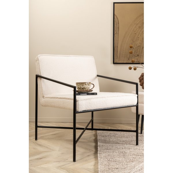 Tetra lenestol - Hvit teddy Tetra lenestol - Hvit teddy