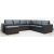 Solna XL U-sofa i bunnet lr - Venstre + Mbelpleiesett for tekstiler