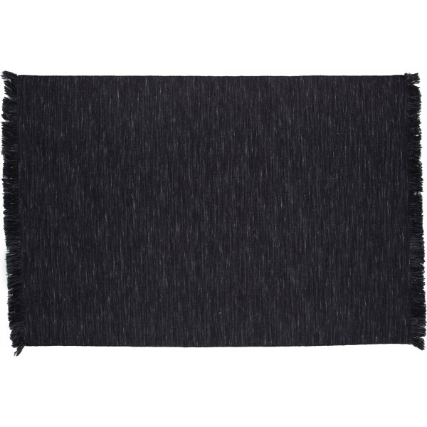 Elton flatvevd ullteppe - svart Elton flatvevd ullteppe - svart