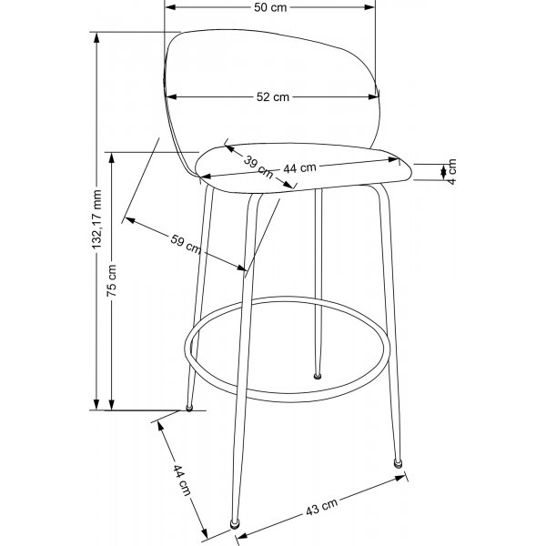 Barkrakk Beige/gull Barkrakk Beige/gull