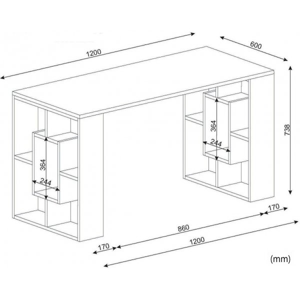 Valencia skrivebord - Hvit Valencia skrivebord - Hvit