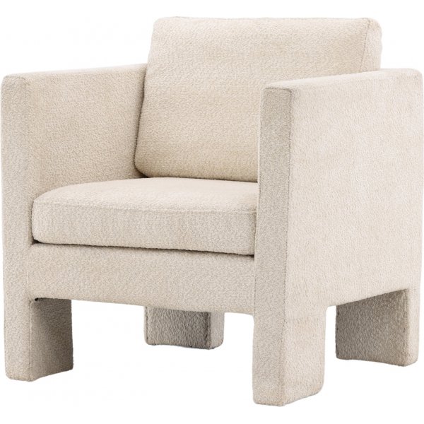 Ragusa lenestol - Hvit bouclé Ragusa lenestol - Hvit bouclé