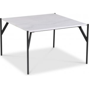 Accent stuebord 75 - Hvit marmor / Svart Accent stuebord 75 - Hvit marmor / Svart