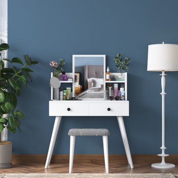 Bijou toalettbord 2, 98 x 40 cm - Hvit Bijou toalettbord 2, 98 x 40 cm - Hvit