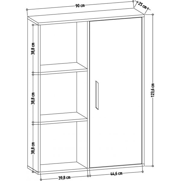 Patrick bokhylle - Hvit Patrick bokhylle - Hvit