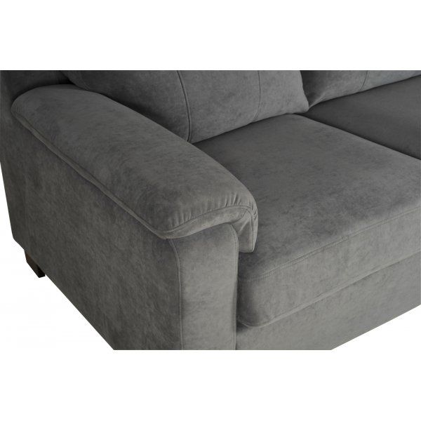 Atlas 3-seter sofa med hy rygg - Gr chenille