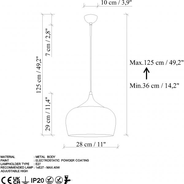 Patine taklampe - Vintage Patine taklampe - Vintage