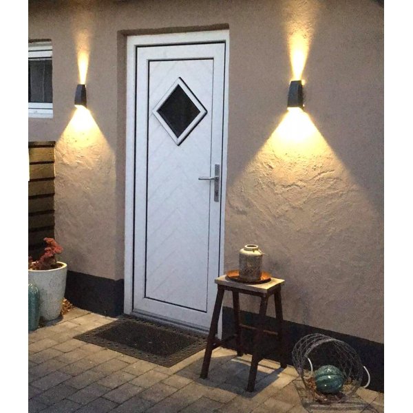 Vegglampe Rigel - Mrkegr