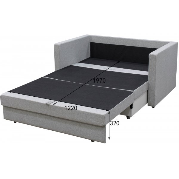 Mind Sovesofa (sengen trekkes ut foran) - Grå + Tekstilrens for møbler Mind Sovesofa (sengen trekkes ut foran) - Grå + Tekstilrens for møbler